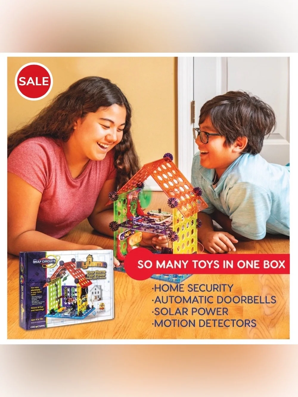 Snap Circuits My Home Electronics Building Kit - Multicolor